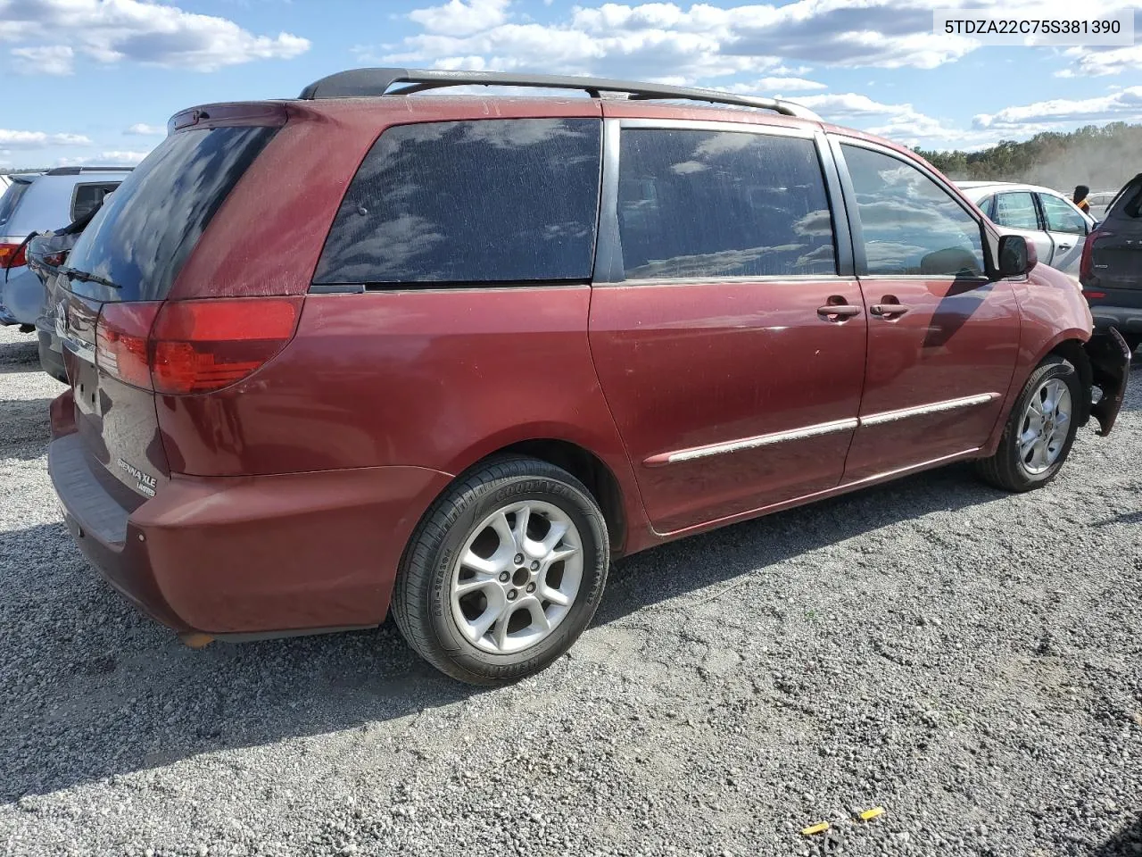 2005 Toyota Sienna Xle VIN: 5TDZA22C75S381390 Lot: 76572094