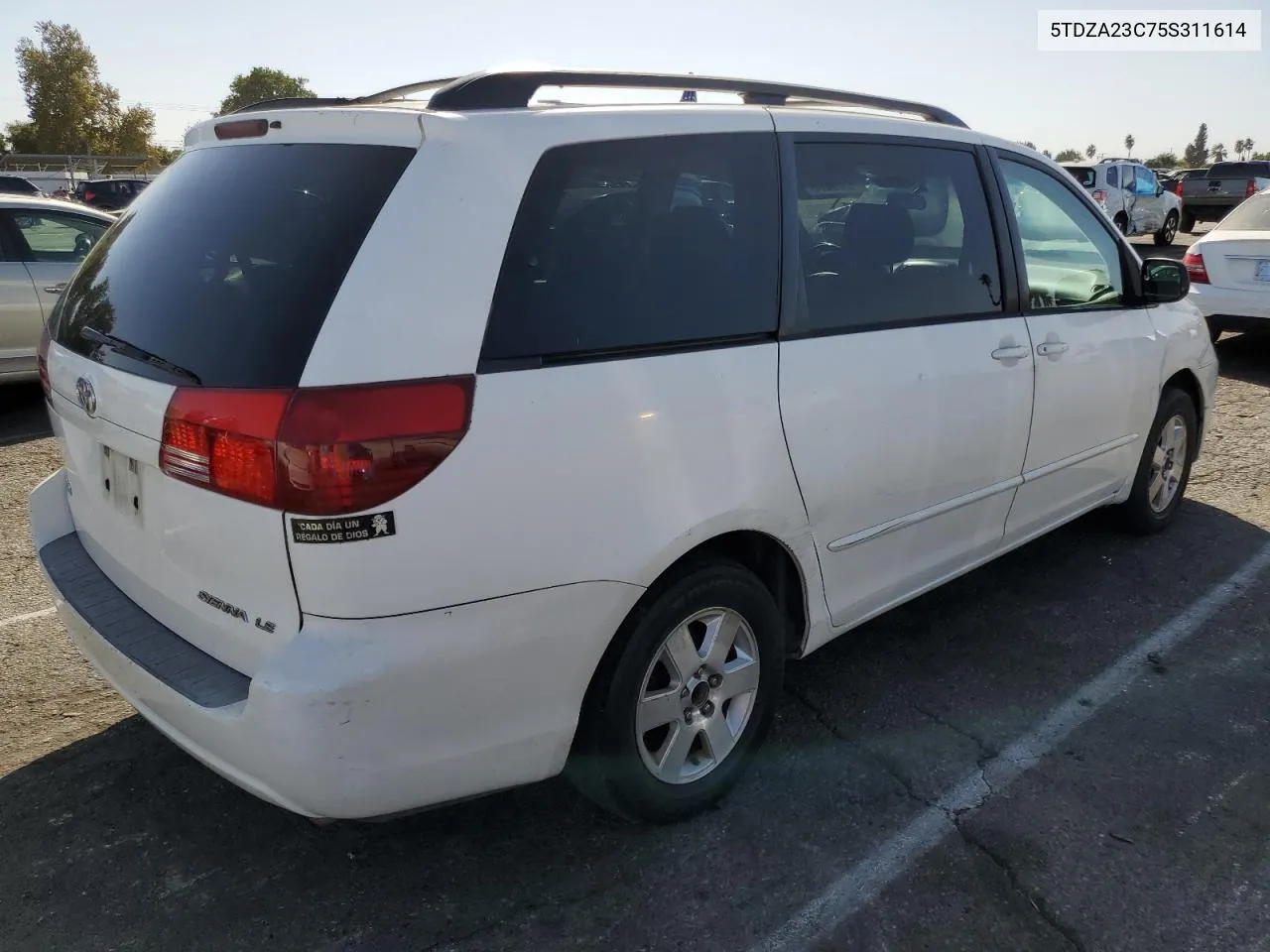 2005 Toyota Sienna Ce VIN: 5TDZA23C75S311614 Lot: 76829414