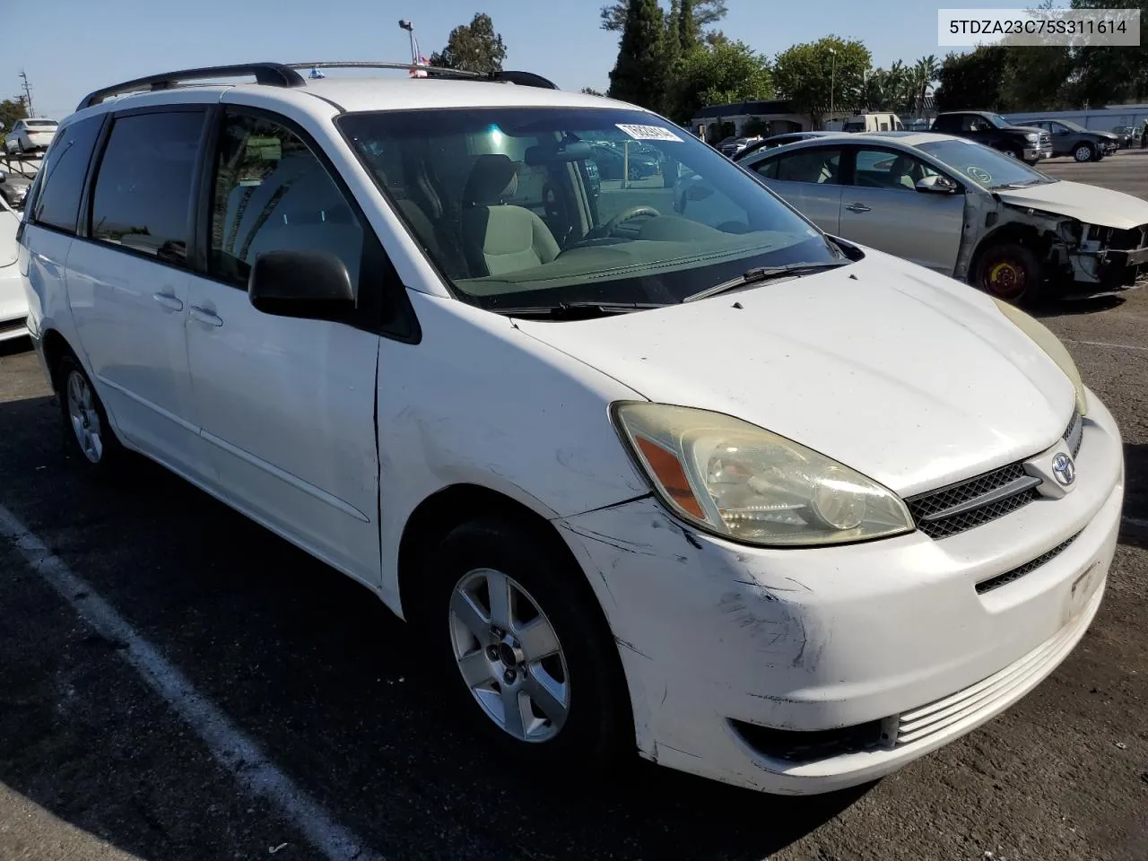 2005 Toyota Sienna Ce VIN: 5TDZA23C75S311614 Lot: 76829414