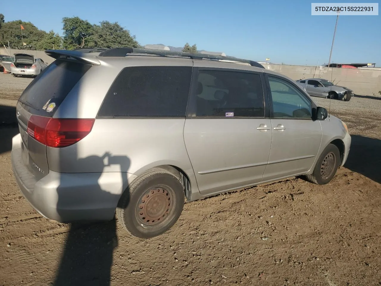 2005 Toyota Sienna Ce VIN: 5TDZA23C15S222931 Lot: 77575844