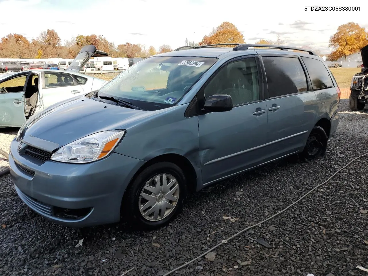 2005 Toyota Sienna Ce VIN: 5TDZA23C05S380001 Lot: 77953904