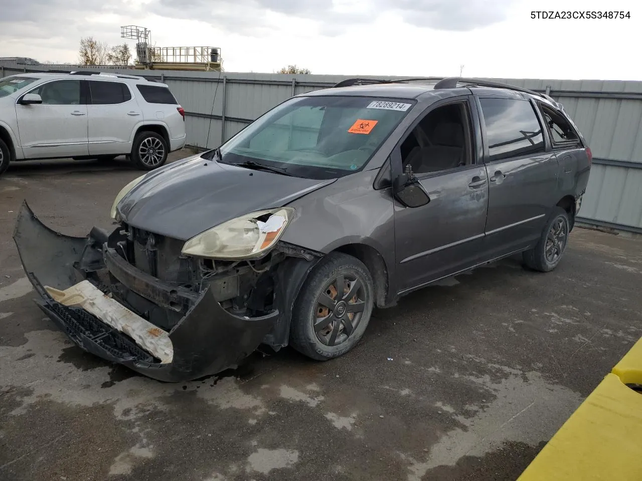 2005 Toyota Sienna Ce VIN: 5TDZA23CX5S348754 Lot: 78289214