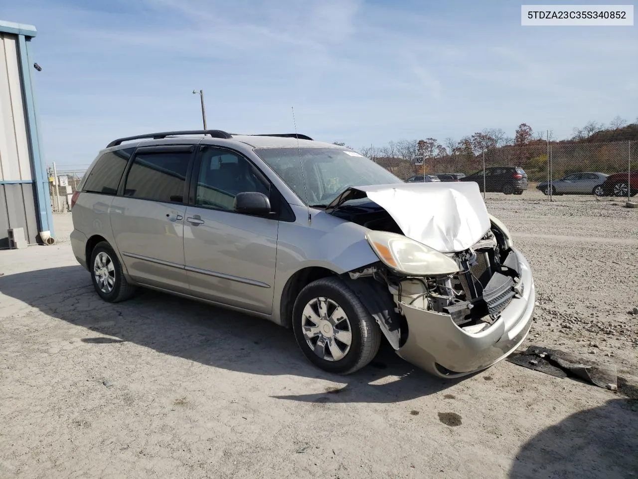 2005 Toyota Sienna Ce VIN: 5TDZA23C35S340852 Lot: 78378644