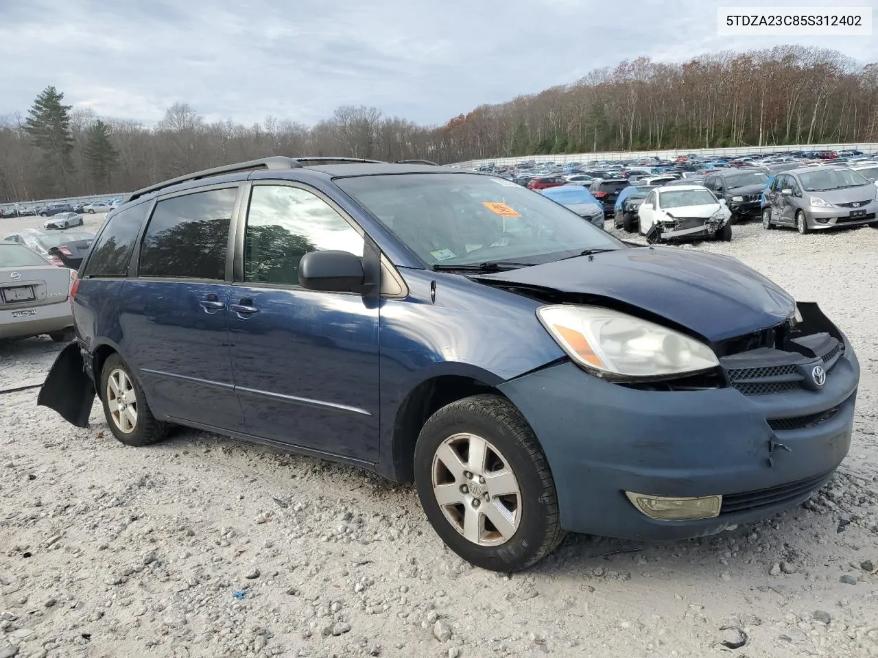 2005 Toyota Sienna Ce VIN: 5TDZA23C85S312402 Lot: 78507894