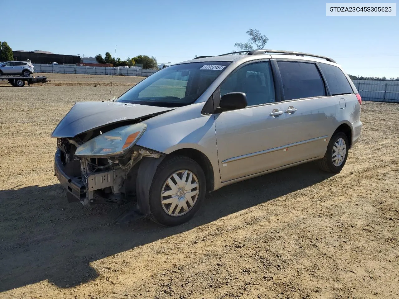 2005 Toyota Sienna Ce VIN: 5TDZA23C45S305625 Lot: 79962434