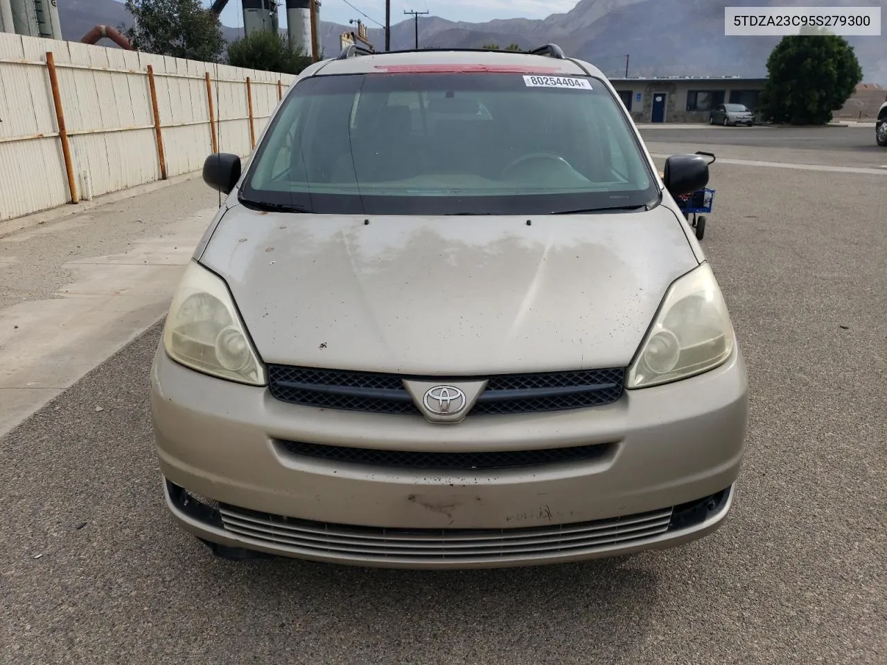 2005 Toyota Sienna Ce VIN: 5TDZA23C95S279300 Lot: 80254404