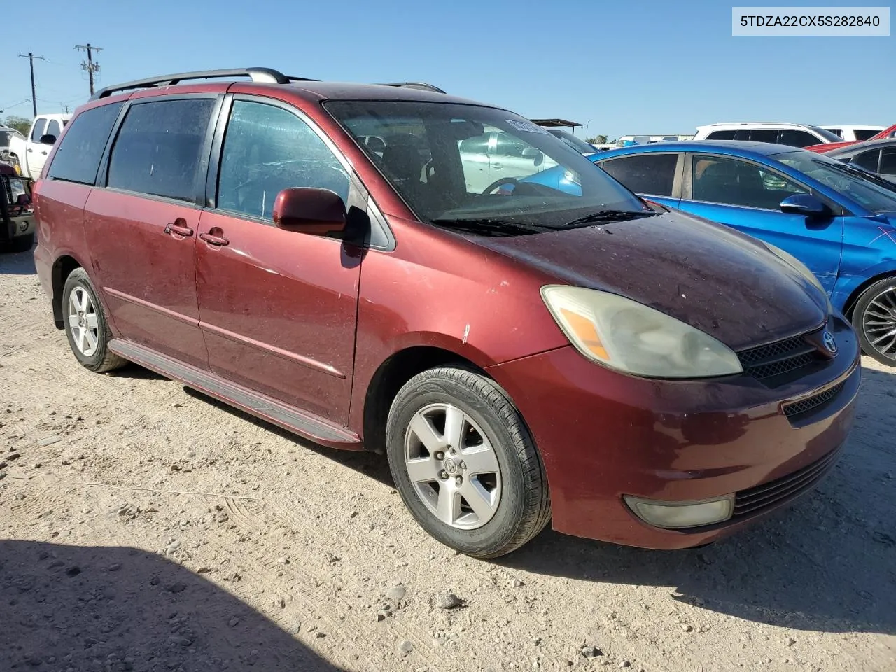 2005 Toyota Sienna Xle VIN: 5TDZA22CX5S282840 Lot: 80787264