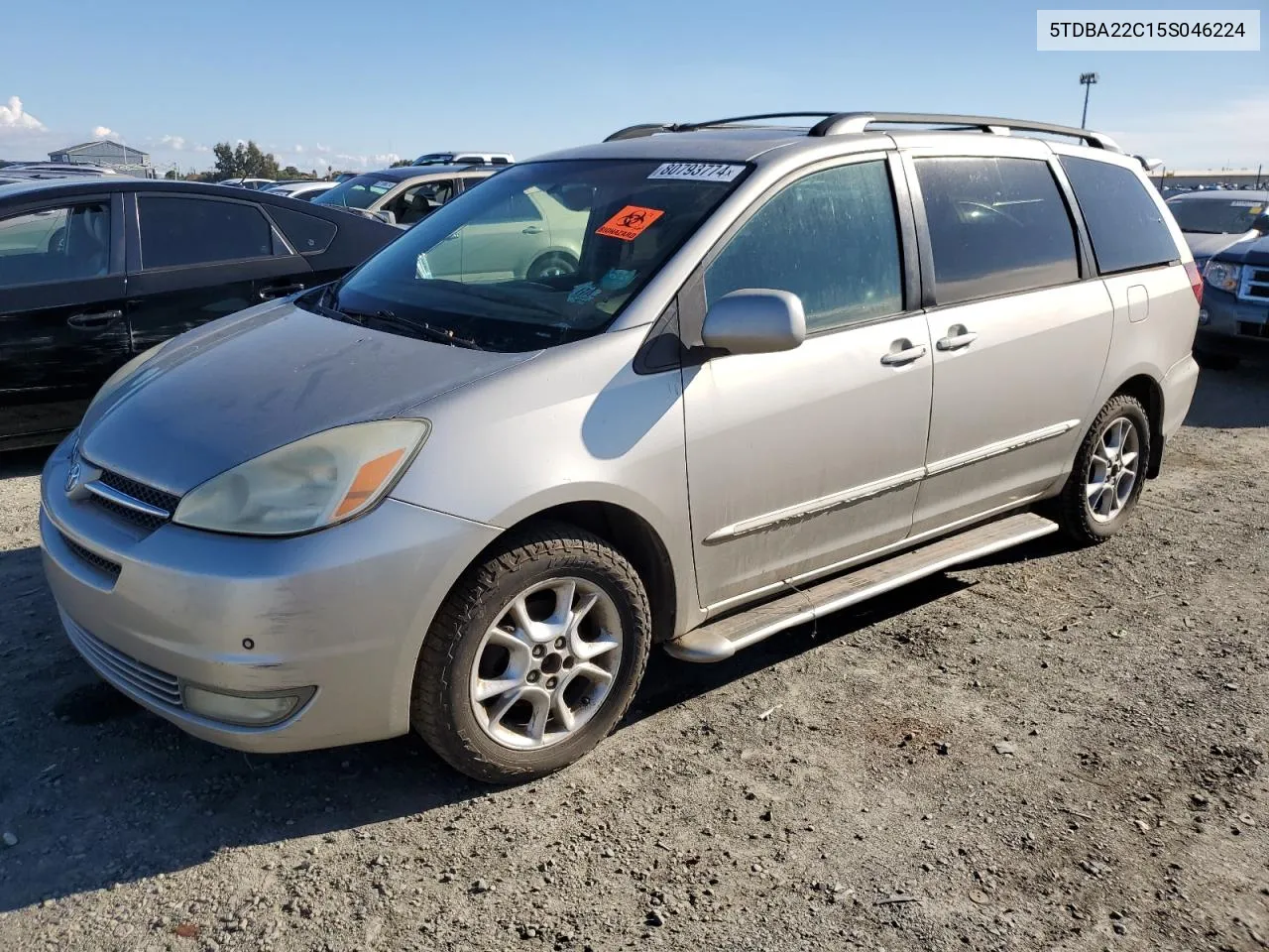 2005 Toyota Sienna Xle VIN: 5TDBA22C15S046224 Lot: 80793774