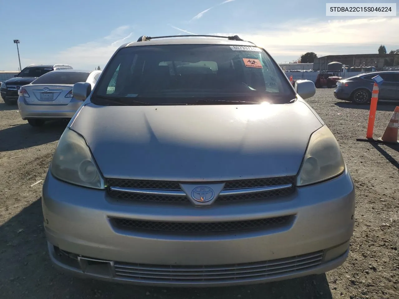 2005 Toyota Sienna Xle VIN: 5TDBA22C15S046224 Lot: 80793774