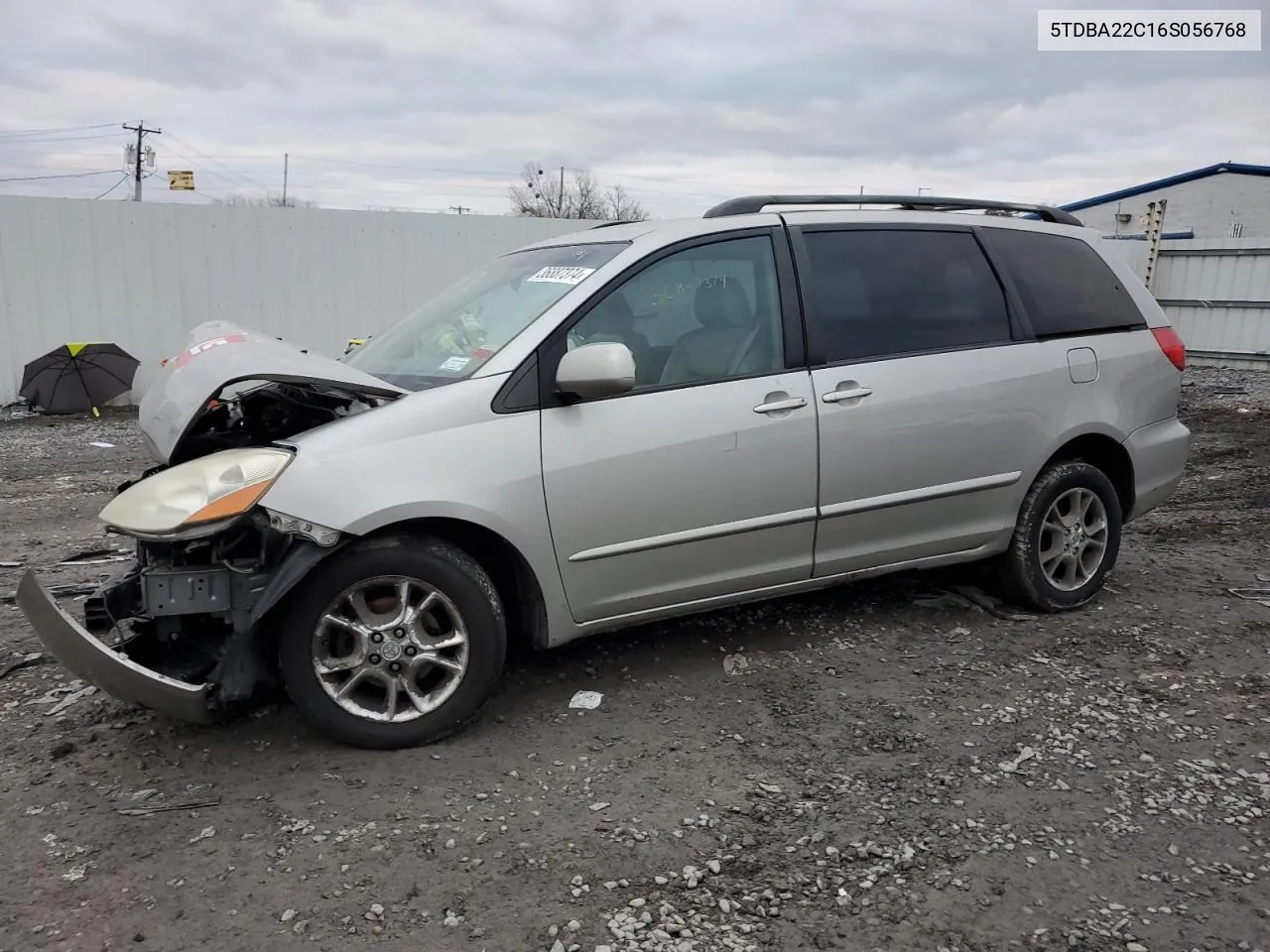 2006 Toyota Sienna Xle VIN: 5TDBA22C16S056768 Lot: 36887374