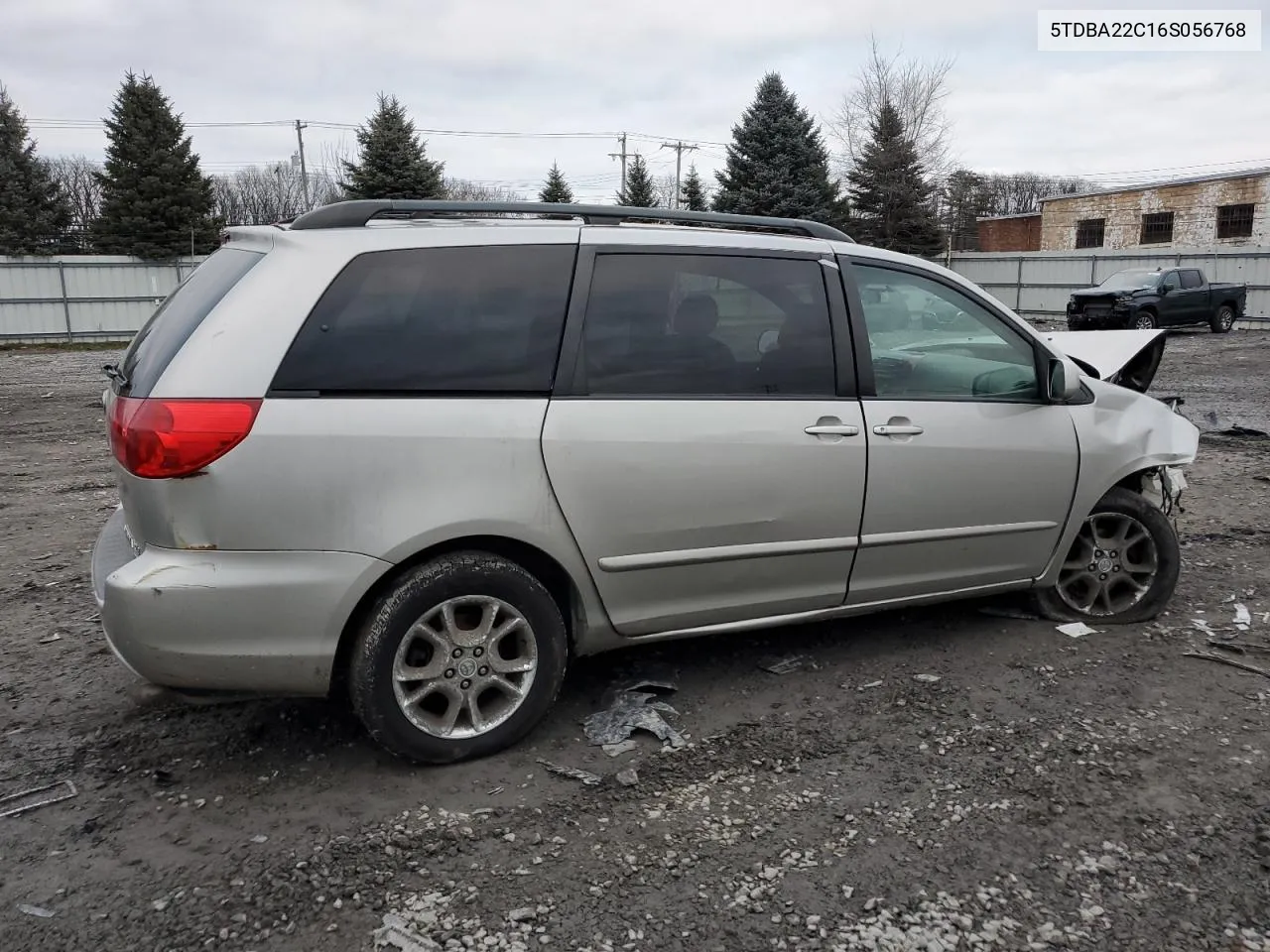 2006 Toyota Sienna Xle VIN: 5TDBA22C16S056768 Lot: 36887374