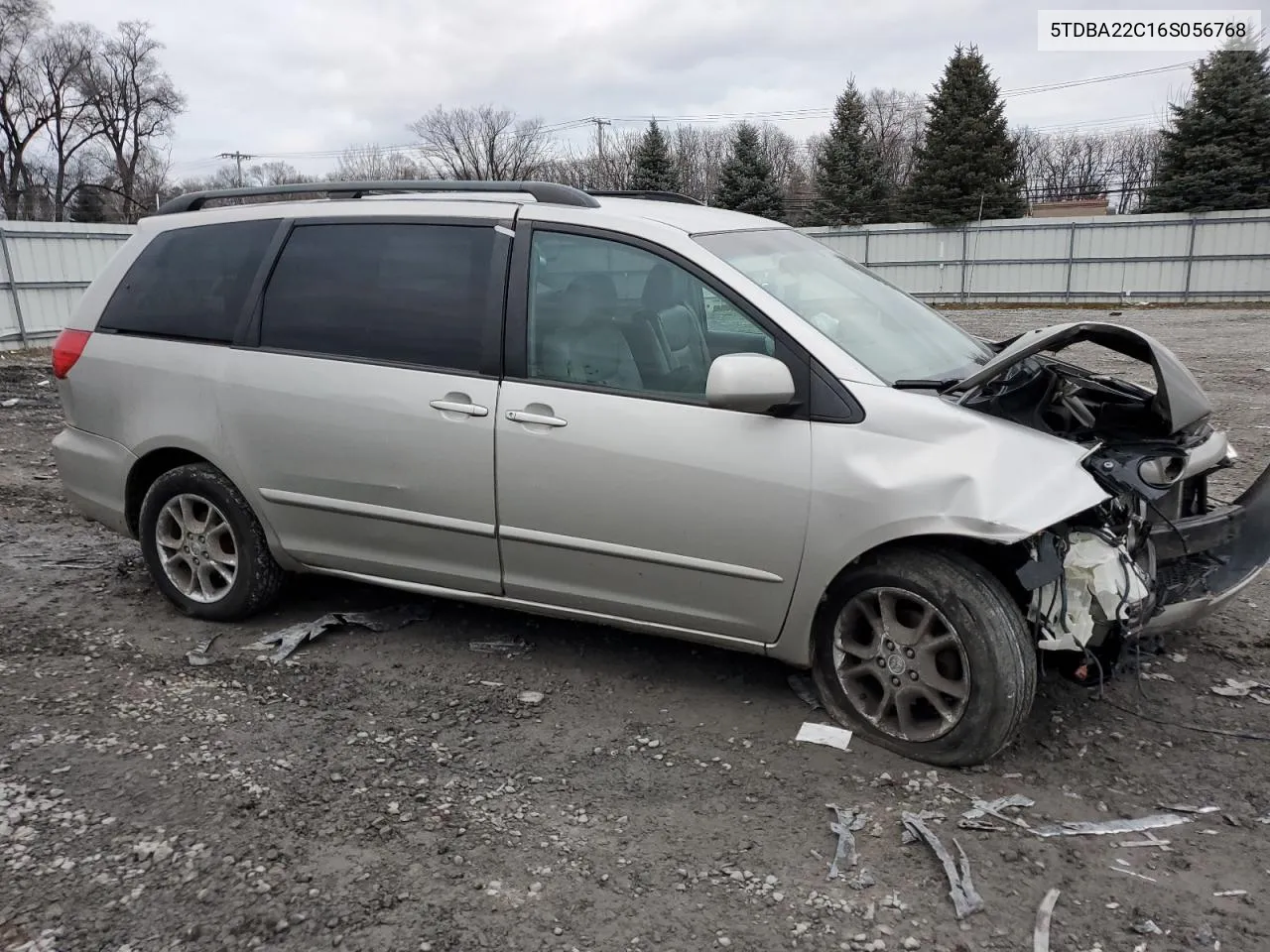 2006 Toyota Sienna Xle VIN: 5TDBA22C16S056768 Lot: 36887374