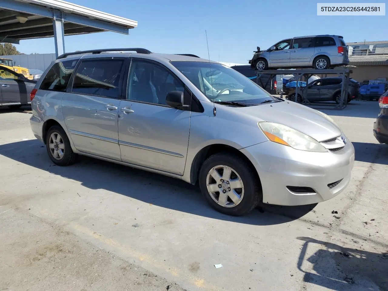 5TDZA23C26S442581 2006 Toyota Sienna Ce