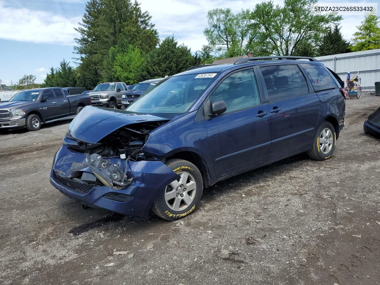 5TDZA23C26S533432 2006 Toyota Sienna Ce