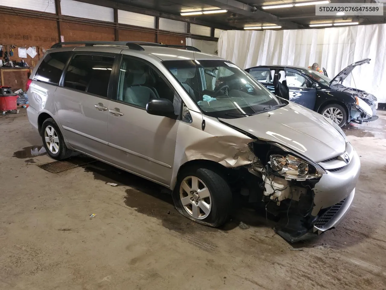 2006 Toyota Sienna Ce VIN: 5TDZA23C76S475589 Lot: 60472584