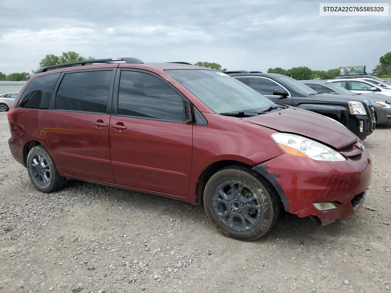 2006 Toyota Sienna Xle VIN: 5TDZA22C76S585320 Lot: 61077714