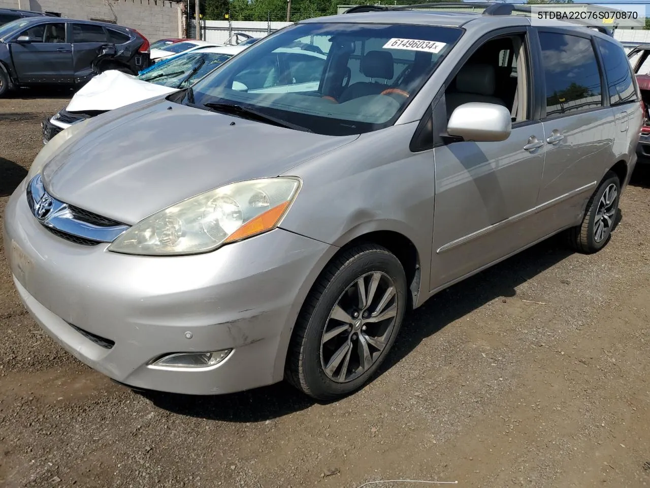 2006 Toyota Sienna Xle VIN: 5TDBA22C76S070870 Lot: 61496034