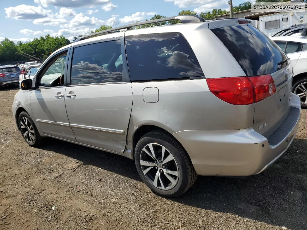 5TDBA22C76S070870 2006 Toyota Sienna Xle