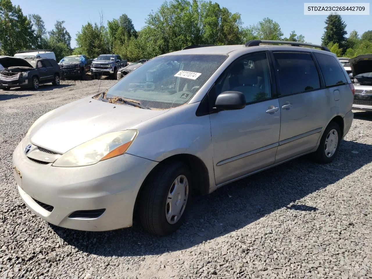 5TDZA23C26S442709 2006 Toyota Sienna Ce