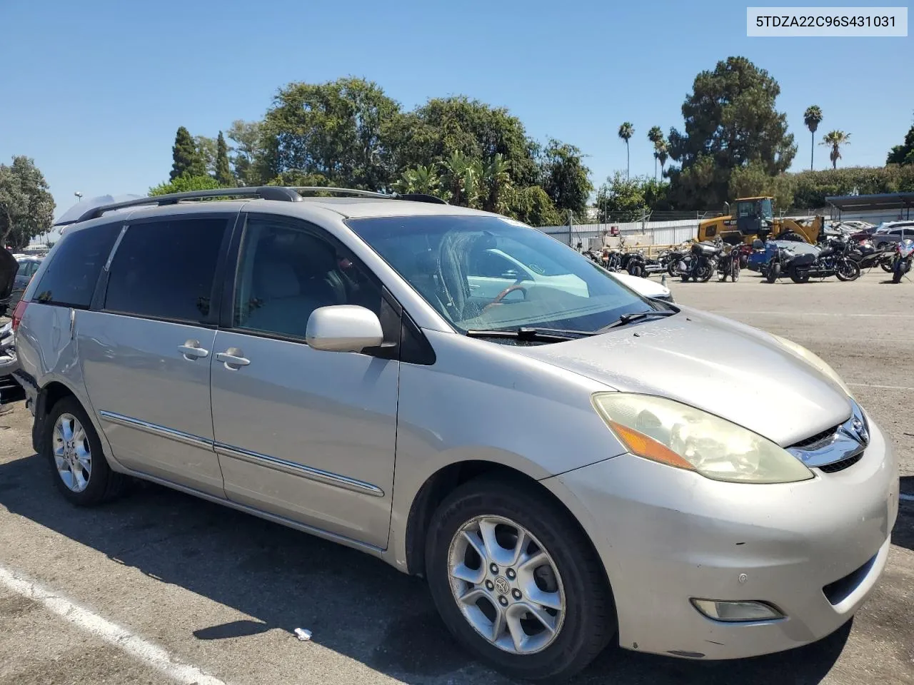 2006 Toyota Sienna Xle VIN: 5TDZA22C96S431031 Lot: 65254624