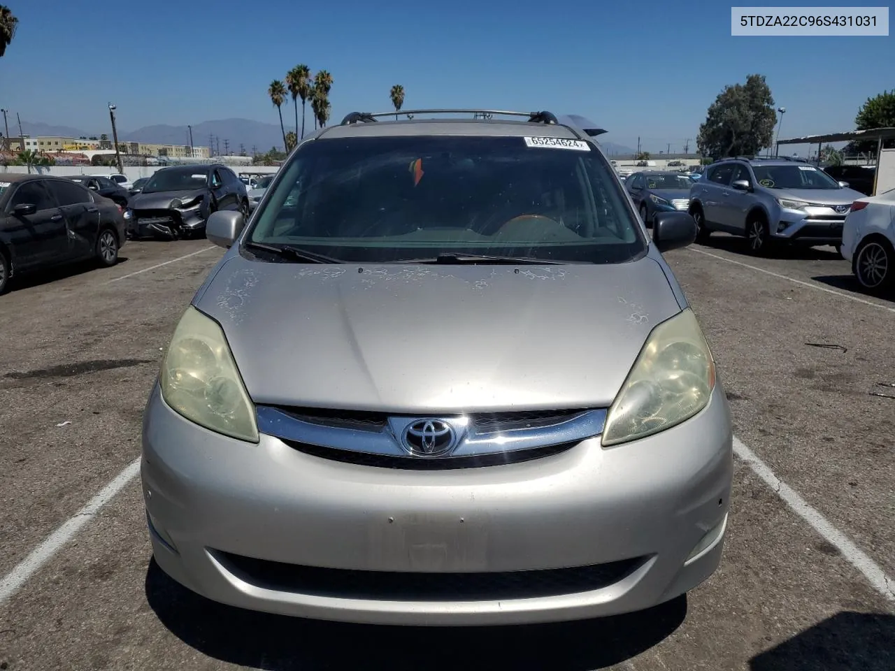 2006 Toyota Sienna Xle VIN: 5TDZA22C96S431031 Lot: 65254624