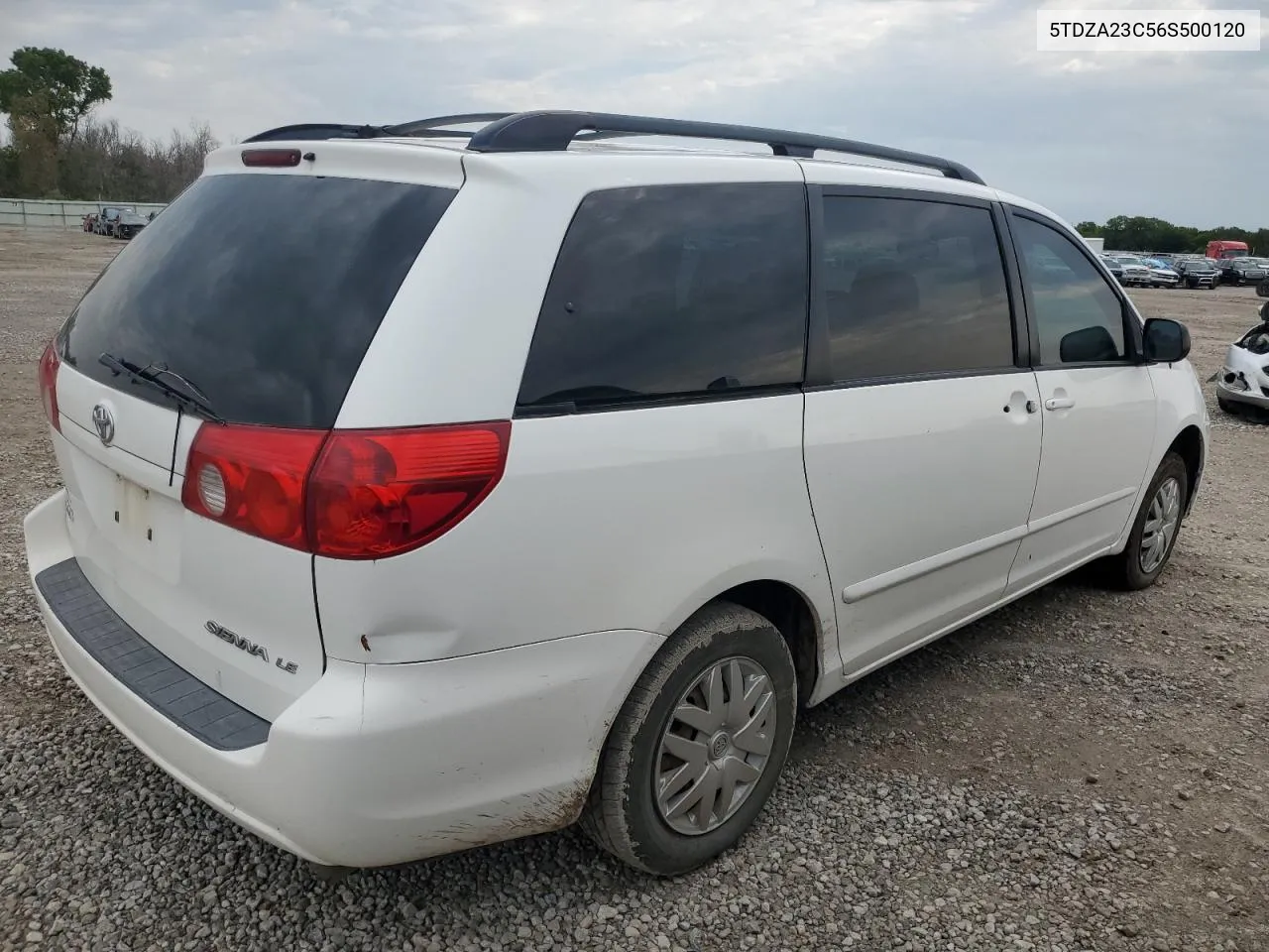 2006 Toyota Sienna Ce VIN: 5TDZA23C56S500120 Lot: 67028384