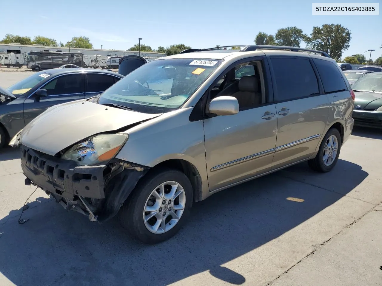 5TDZA22C16S403885 2006 Toyota Sienna Xle