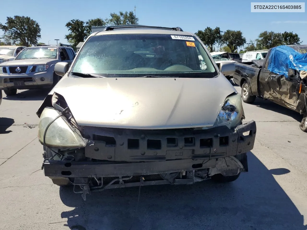 5TDZA22C16S403885 2006 Toyota Sienna Xle