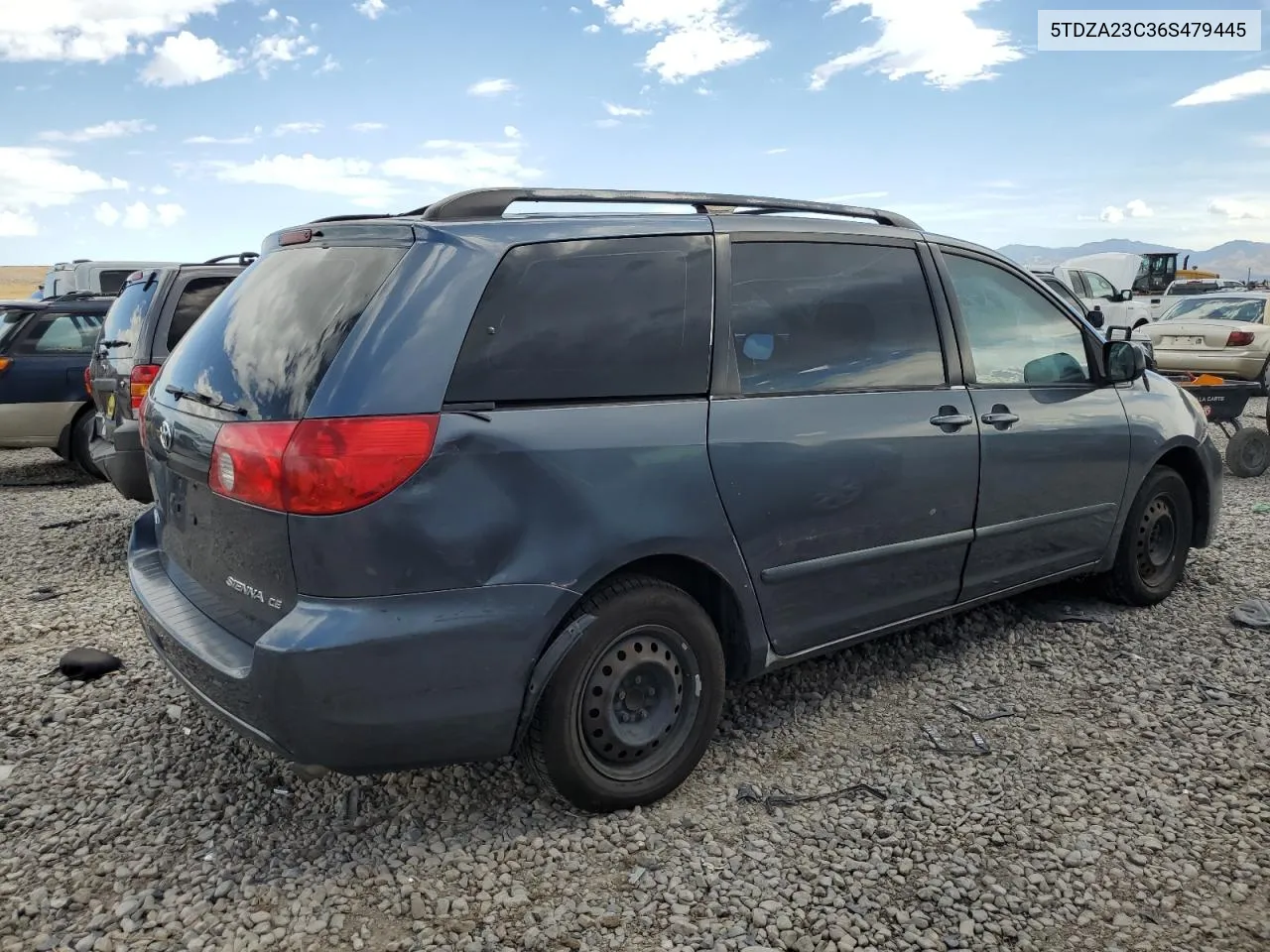 2006 Toyota Sienna Ce VIN: 5TDZA23C36S479445 Lot: 68555904