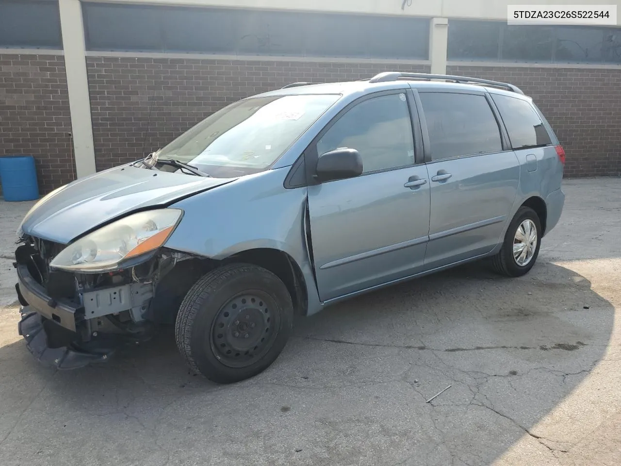 2006 Toyota Sienna Ce VIN: 5TDZA23C26S522544 Lot: 68761584