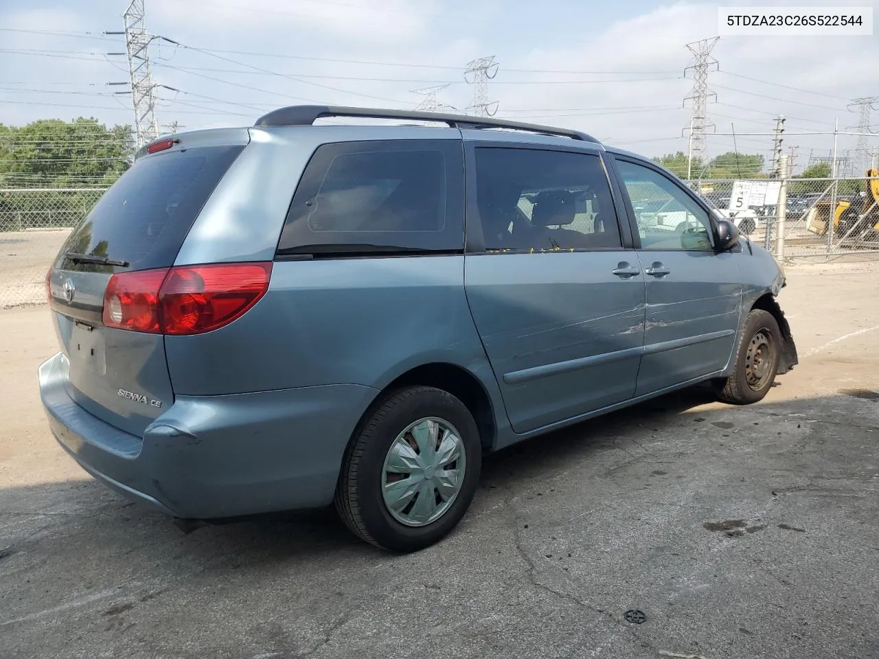 2006 Toyota Sienna Ce VIN: 5TDZA23C26S522544 Lot: 68761584