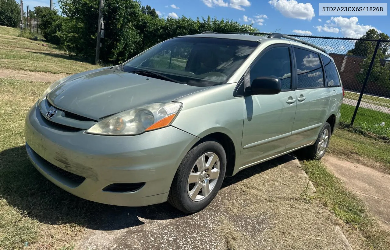 2006 Toyota Sienna Ce VIN: 5TDZA23CX6S418268 Lot: 69685004