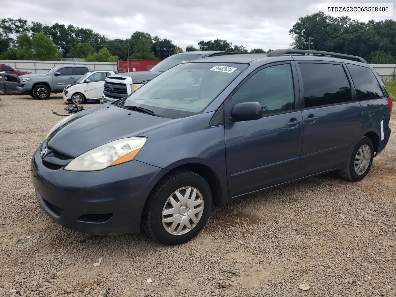 2006 Toyota Sienna Ce VIN: 5TDZA23C06S568406 Lot: 69853624