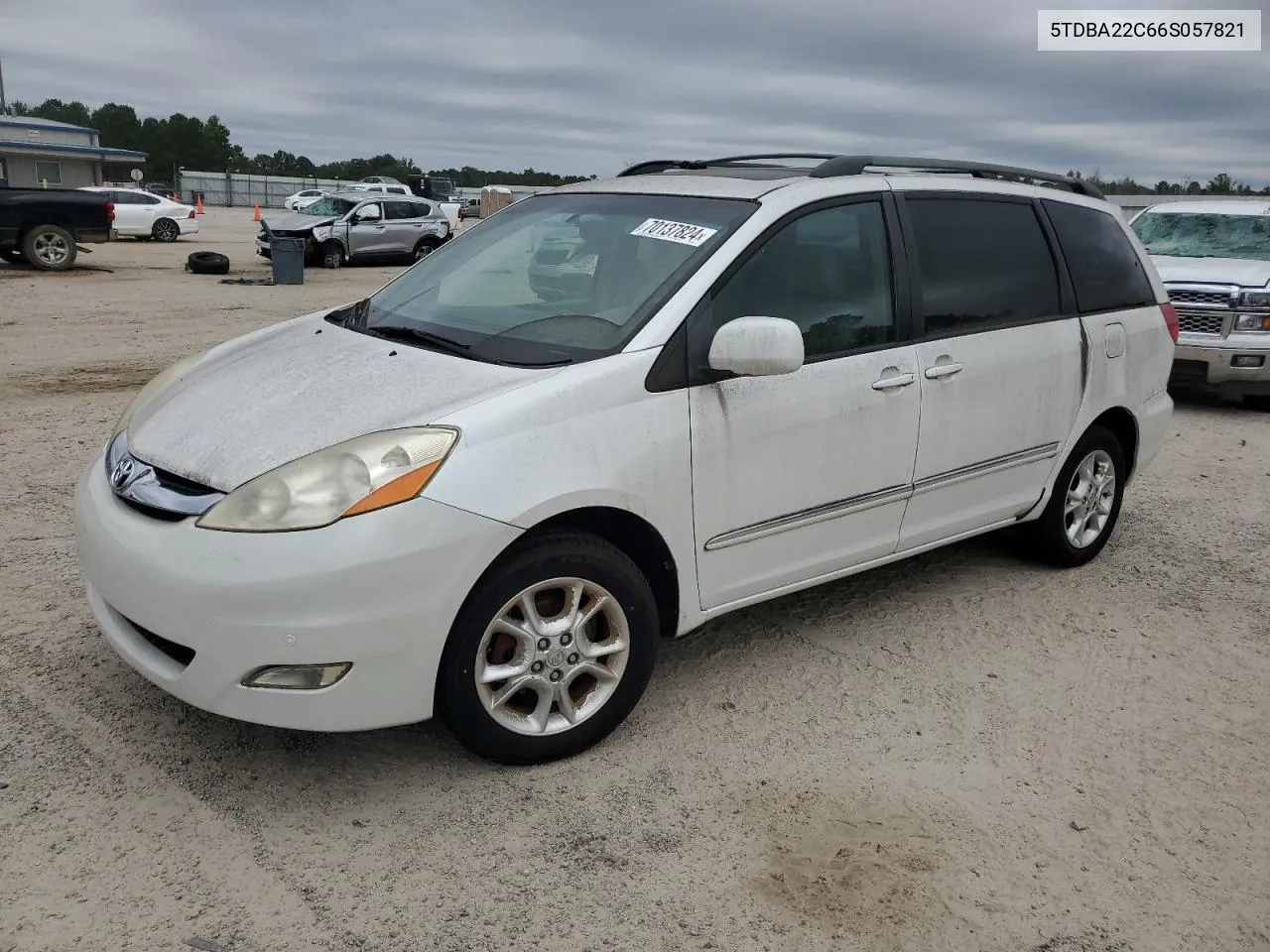 2006 Toyota Sienna Xle VIN: 5TDBA22C66S057821 Lot: 70137824