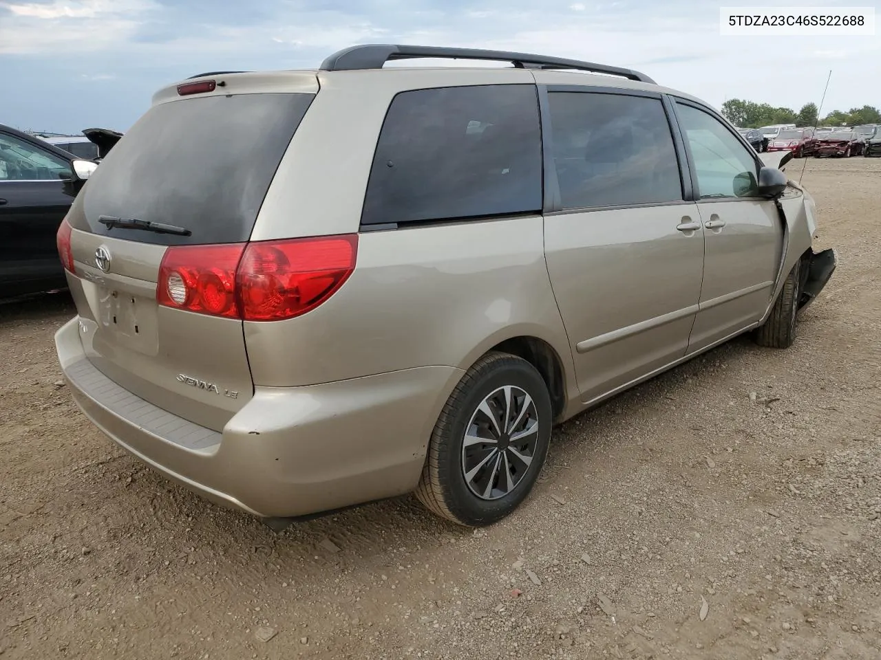 2006 Toyota Sienna Ce VIN: 5TDZA23C46S522688 Lot: 70323824