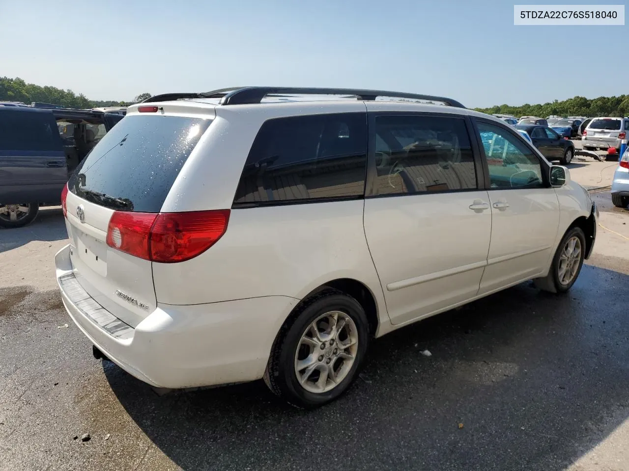 2006 Toyota Sienna Xle VIN: 5TDZA22C76S518040 Lot: 70387564