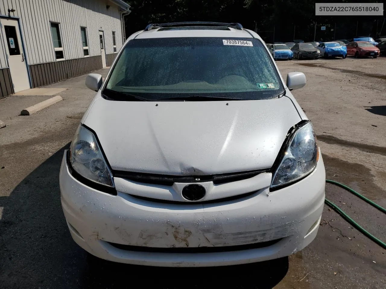 2006 Toyota Sienna Xle VIN: 5TDZA22C76S518040 Lot: 70387564