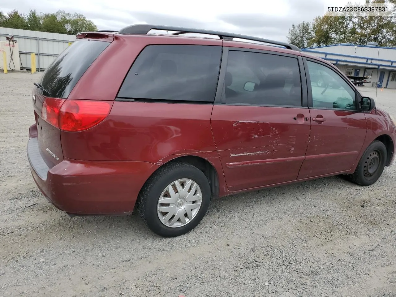 2006 Toyota Sienna Ce VIN: 5TDZA23C86S387831 Lot: 70394214