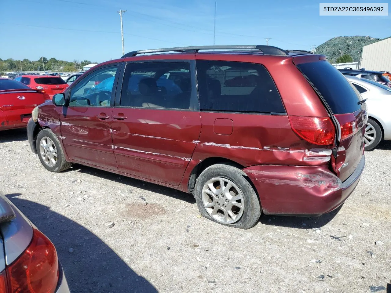 2006 Toyota Sienna Xle VIN: 5TDZA22C36S496392 Lot: 70503764