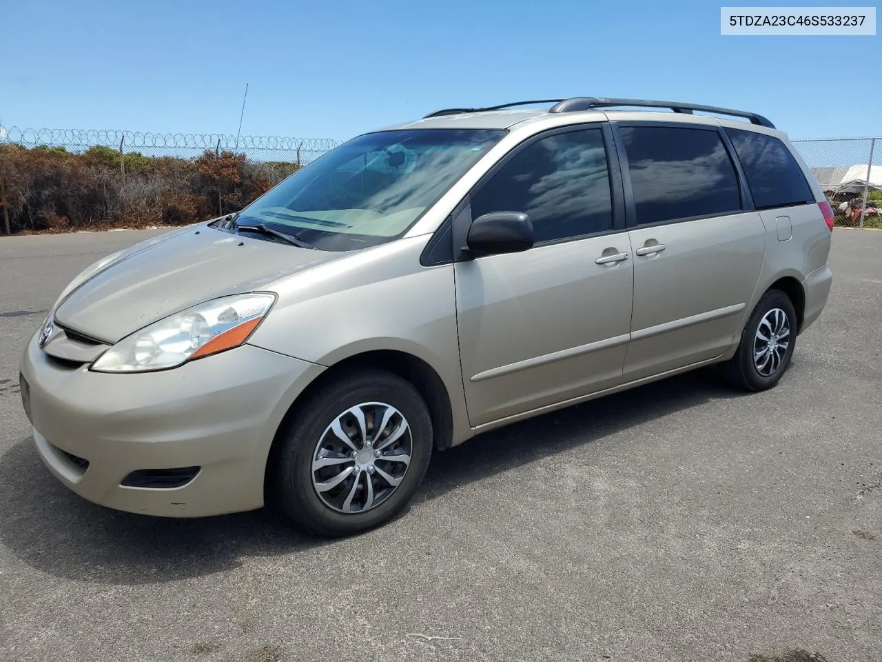 2006 Toyota Sienna Ce VIN: 5TDZA23C46S533237 Lot: 70894354