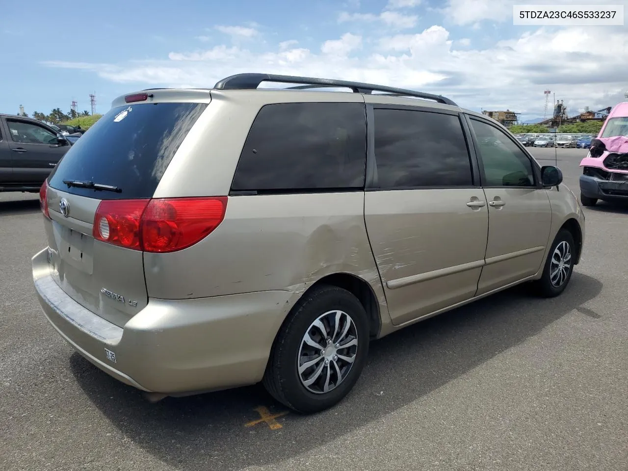 2006 Toyota Sienna Ce VIN: 5TDZA23C46S533237 Lot: 70894354