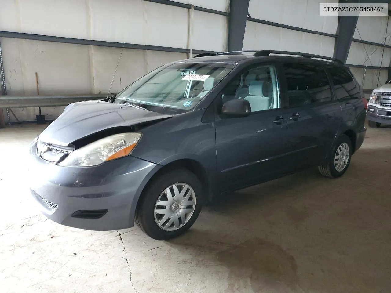 2006 Toyota Sienna Ce VIN: 5TDZA23C76S458467 Lot: 70981774