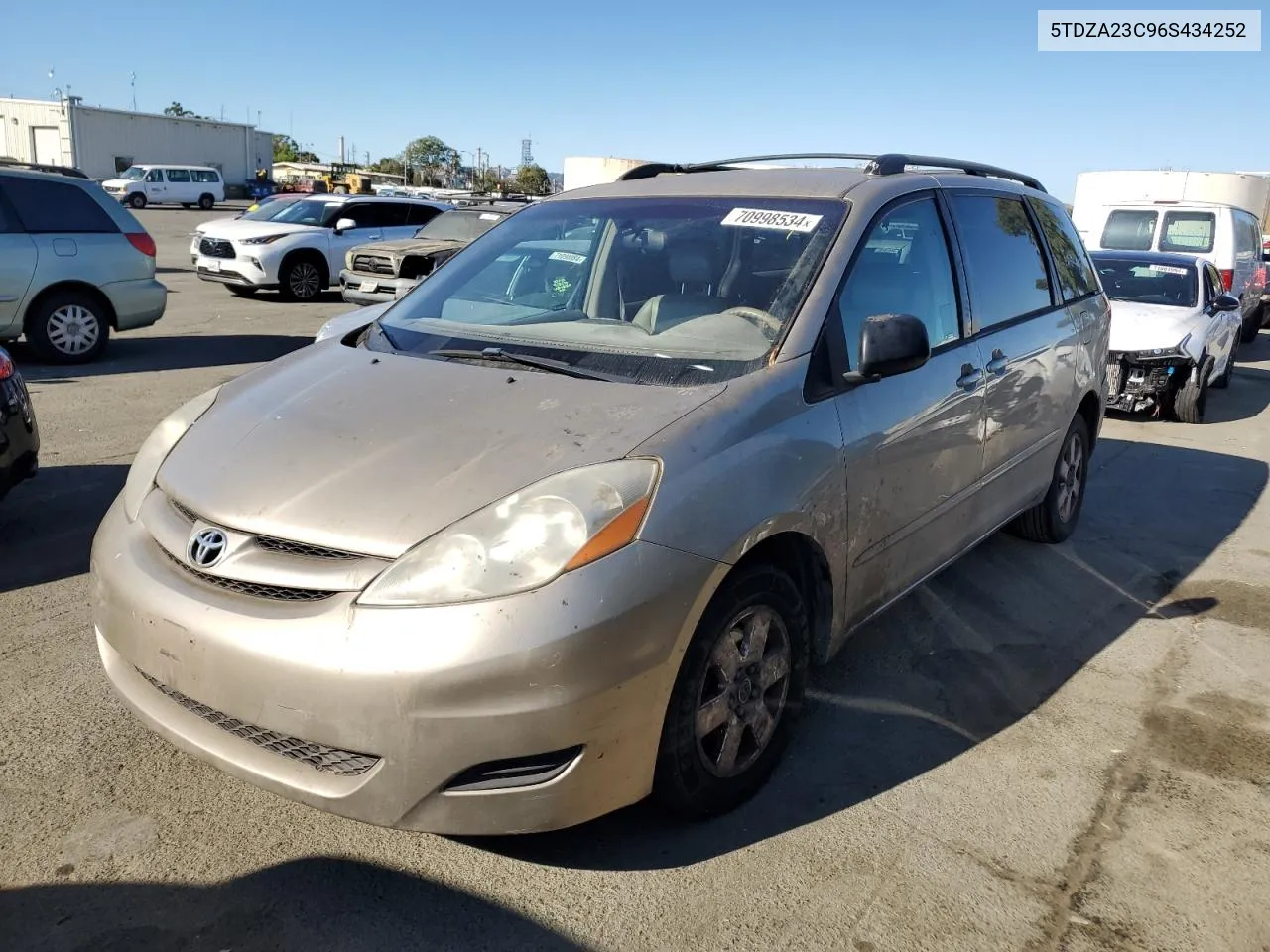 5TDZA23C96S434252 2006 Toyota Sienna Ce