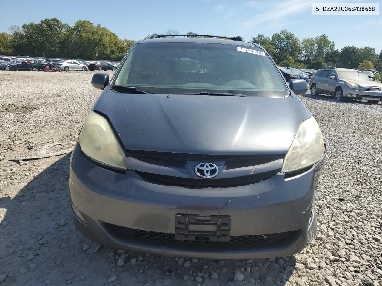 2006 Toyota Sienna Xle VIN: 5TDZA22C36S438668 Lot: 71270474