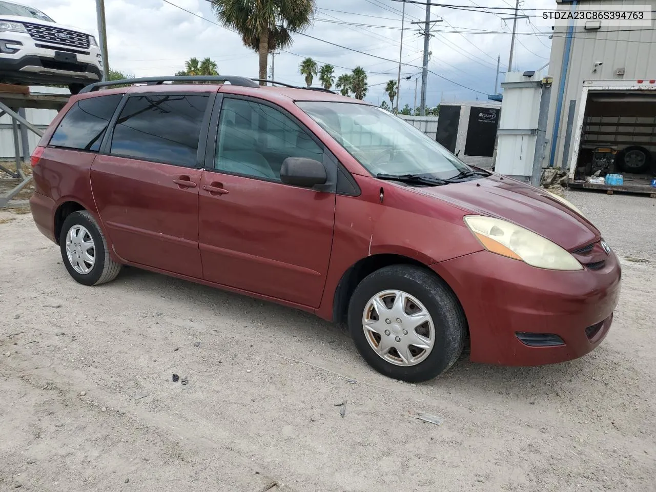 2006 Toyota Sienna Ce VIN: 5TDZA23C86S394763 Lot: 71550654