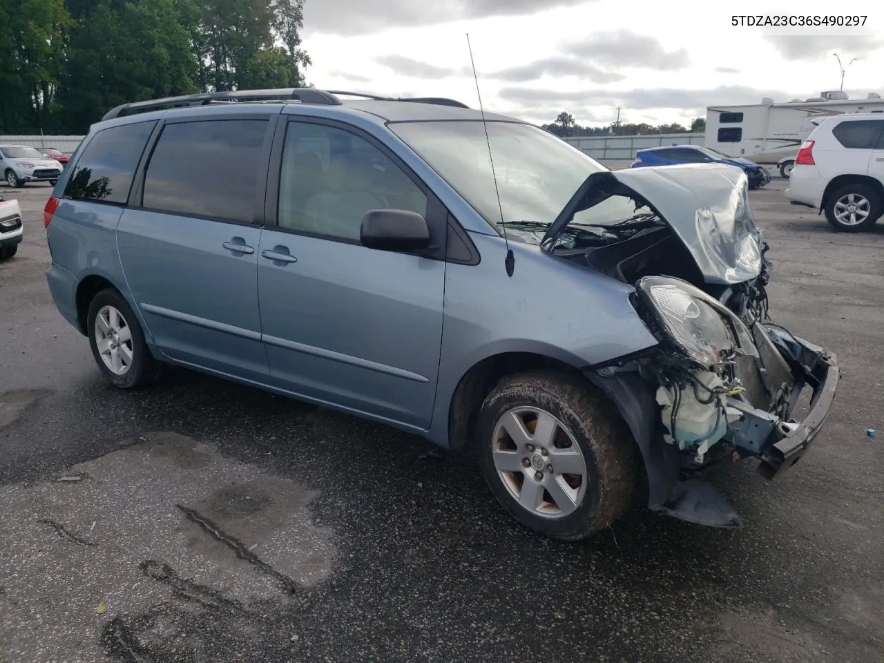 2006 Toyota Sienna Ce VIN: 5TDZA23C36S490297 Lot: 71776084