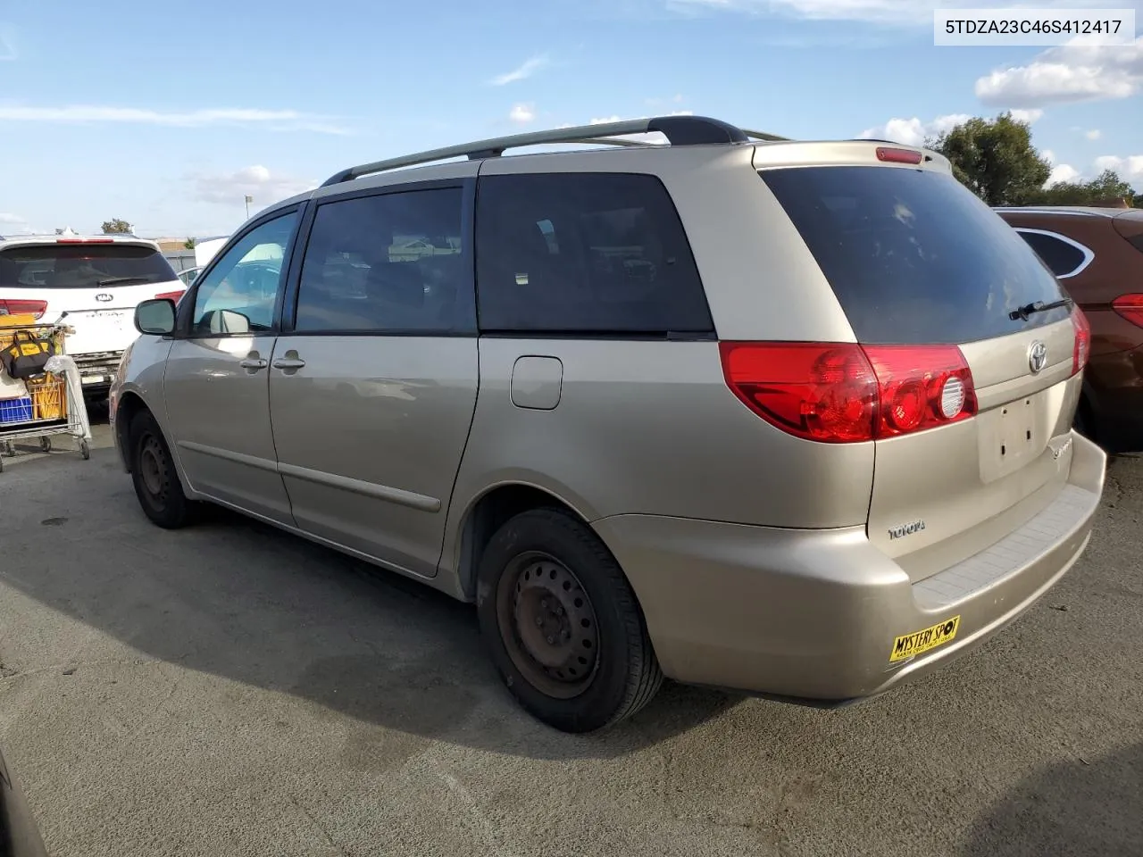 2006 Toyota Sienna Ce VIN: 5TDZA23C46S412417 Lot: 71859854