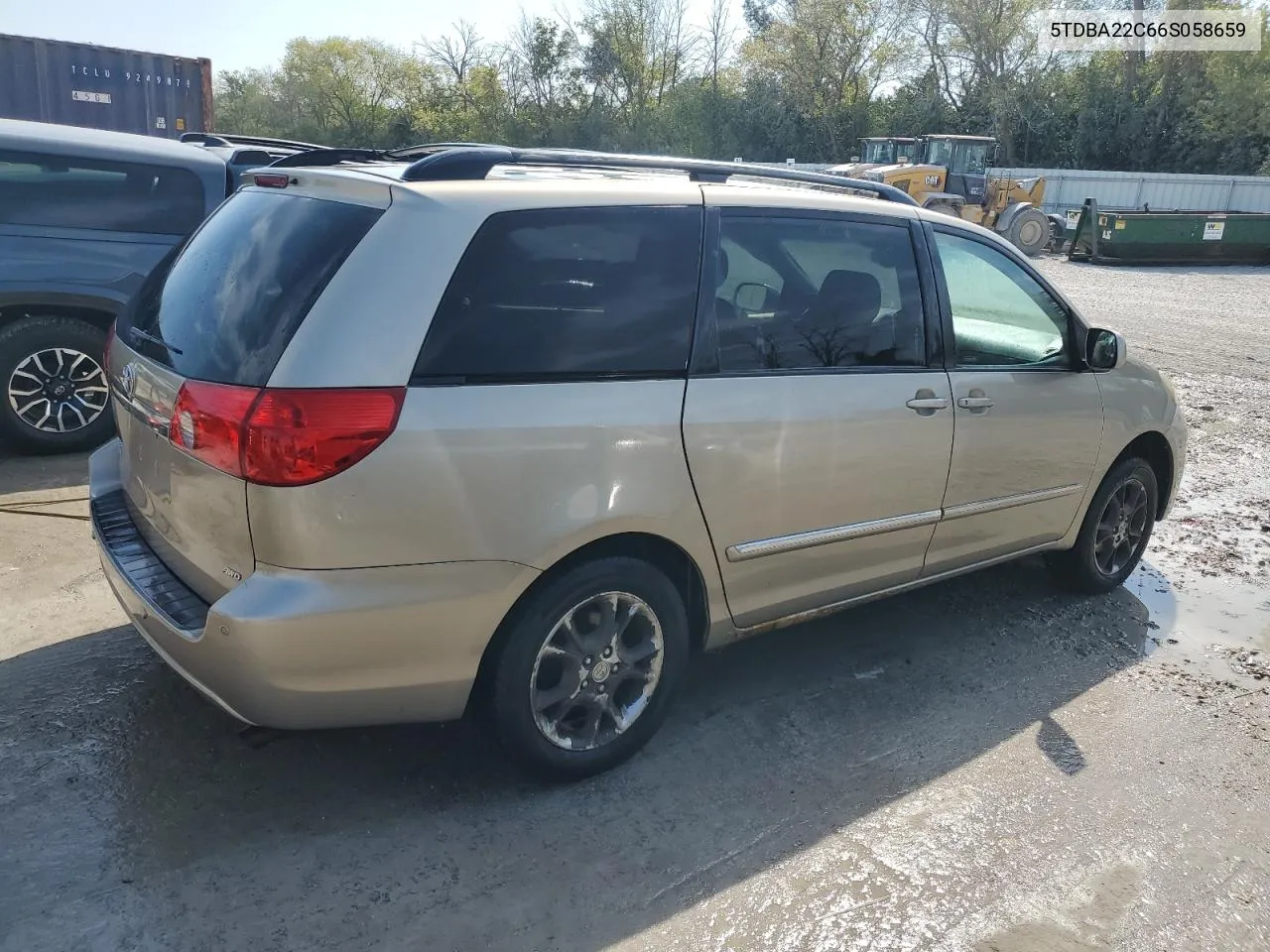 2006 Toyota Sienna Xle VIN: 5TDBA22C66S058659 Lot: 72196004