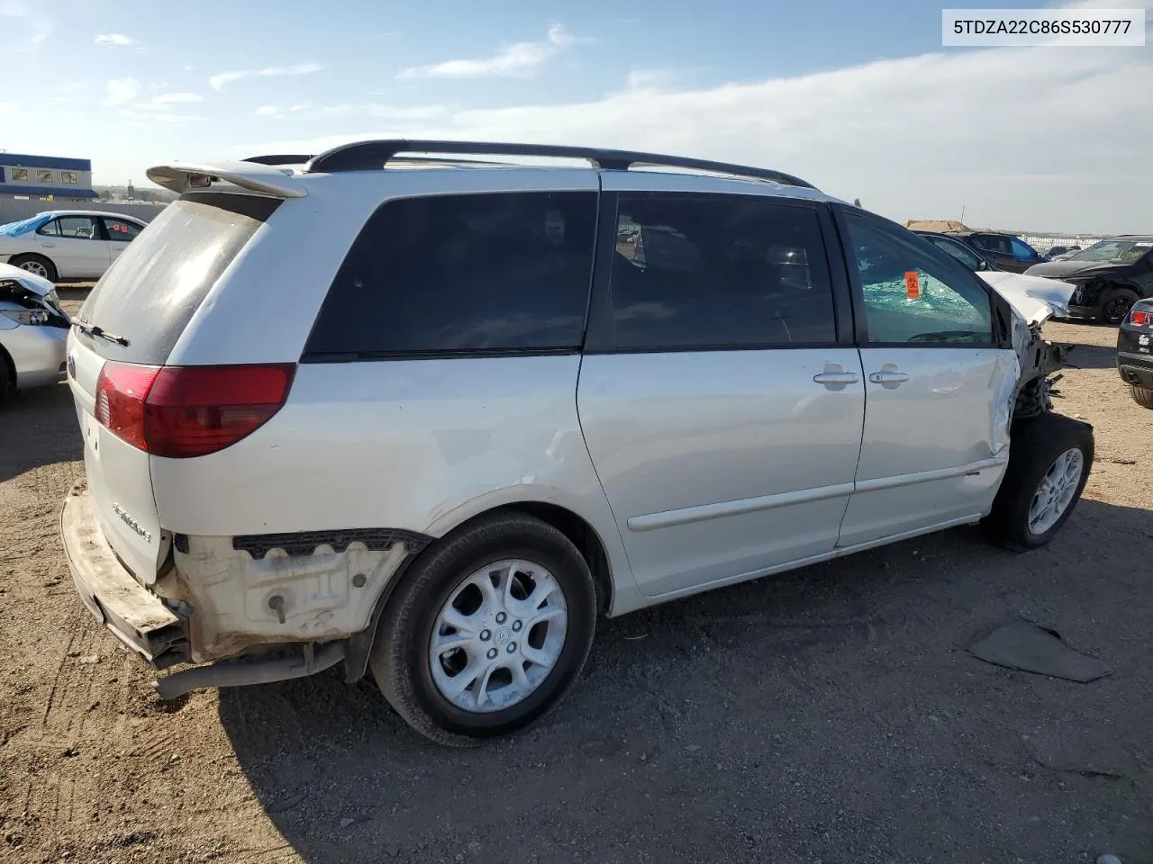 2006 Toyota Sienna Xle VIN: 5TDZA22C86S530777 Lot: 72637194