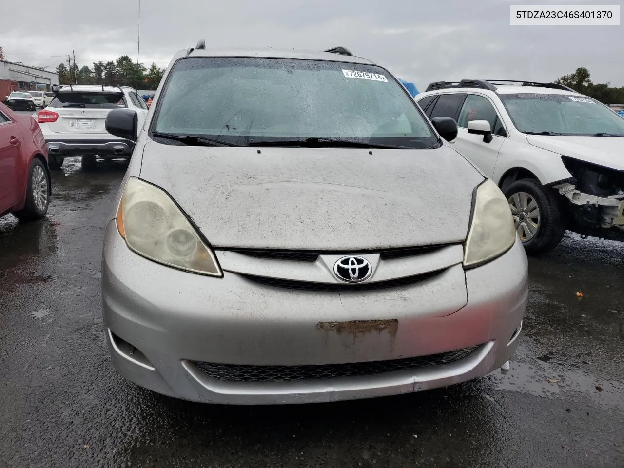 2006 Toyota Sienna Ce VIN: 5TDZA23C46S401370 Lot: 72679714